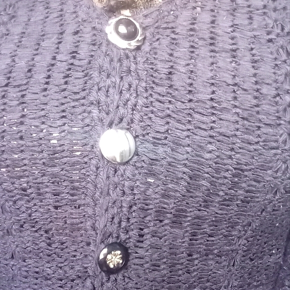 1990s WhimsiGrunge OOAK -HANDMADE ARTPOP LUXURY cardigan - Picture 4 of 16